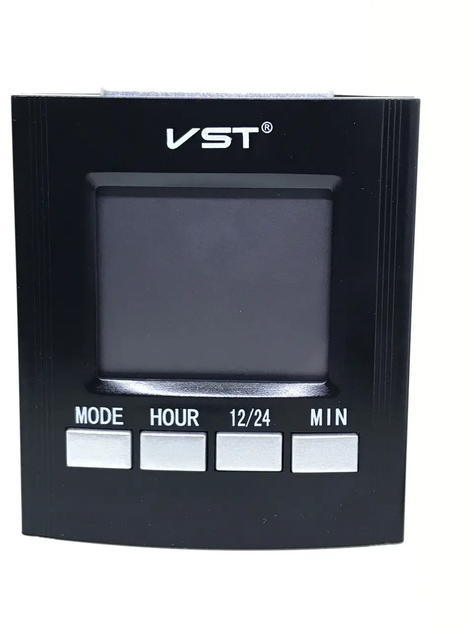 Электронные настольные говорящие часы VST-7027C, AAx2 - изображение 3