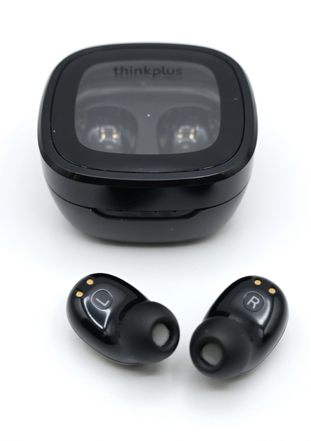Бездротові навушники Lenovo Thinkplus XT62 TWS Bluetooth, сенсорні блютуз навушники з індикатором заряду Black - зображення 6