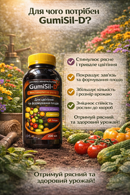 ГумиСил-Д для старта и активного роста растений - Фото 3 ГумиСил-Д для старта и активного роста растений - изображение 3