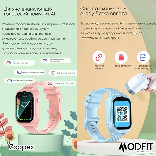 Наручний годинник Modfit Zoopex Blue - Фото 9 Наручний годинник Modfit Zoopex Blue - изображение 9