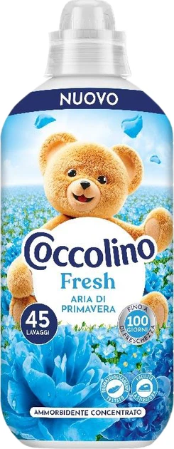 Концентрированный ополаскиватель для белья Coccolino Fresh Aria di Primavera Весенний воздух 45 стирок 952 мл (8720181859991) - Фото 1 Концентрированный ополаскиватель для белья Coccolino Fresh Aria di Primavera Весенний воздух 45 стирок 952 мл (8720181859991) - изображение 1