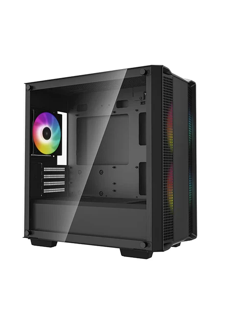 Корпус Deepcool CC360 ARGB чорний Без БЖ Mini-ITX/Micro-ATX, 2x3.5,2+1*2.5";418×215×431мм(L×W×H) (CC360 ARGB) - зображення 2