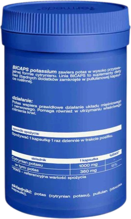 Дієтична добавка Formeds Bicaps Калій 60 капсул (5903148622545) - зображення 2