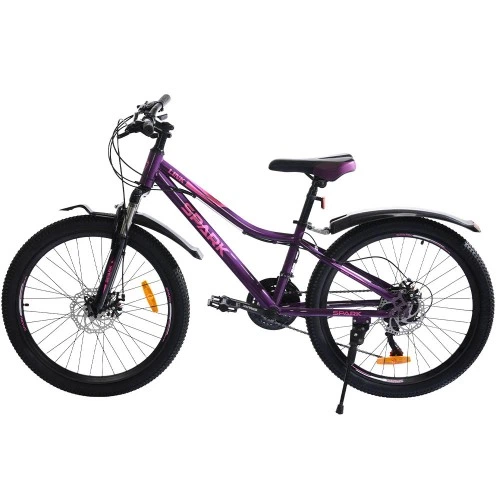 Велосипед SPARK LINK (колеса – 24", стальная рама – 12") фиолетовый - Фото 2 Велосипед SPARK LINK (колеса – 24", стальная рама – 12") фиолетовый - изображение 2
