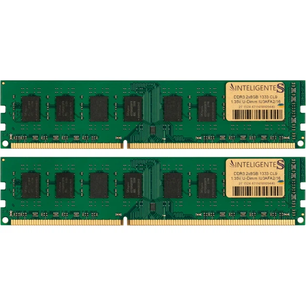 Пам'ять для настільних комп'ютерів INTELIGENTES 16 GB (2x8GB) DDR3L 1333 MHz (IU3AFA2/16) - изображение 2