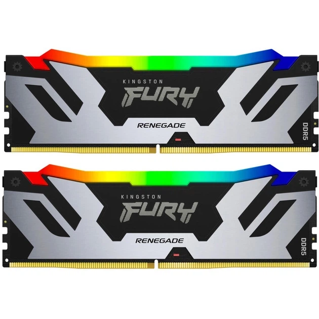 Пам'ять для настільних комп'ютерів Kingston FURY 96 GB (2x48GB) DDR5 6000 MHz Renegade RGB (KF560C32RSAK2-96) - Фото 1 Пам'ять для настільних комп'ютерів Kingston FURY 96 GB (2x48GB) DDR5 6000 MHz Renegade RGB (KF560C32RSAK2-96) - изображение 1