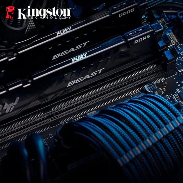 Пам'ять для настільних комп'ютерів Kingston FURY 16 GB DDR5 5200 MHz Beast Black (KF552C40BB-16) - изображение 4