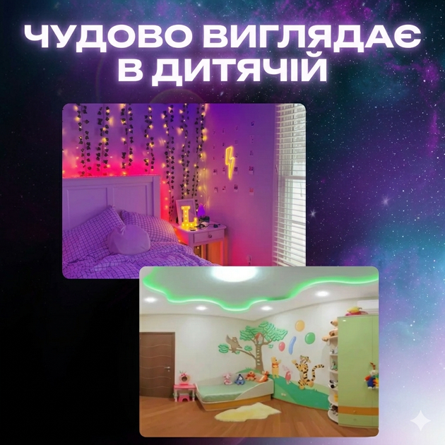 Светодиодная лента RGB 5050 12 В 5 метров, 60 диодов/м с пультом и блоком питания, комплект для подсветки - изображение 2