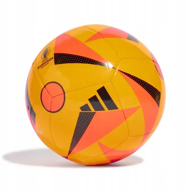Футбольний м'яч Adidas Fussballliebe Euro 2024 Club розмір 5, оранжевий - Фото 2 Футбольний м'яч Adidas Fussballliebe Euro 2024 Club розмір 5, оранжевий - зображення 2