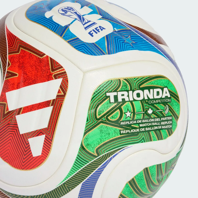 Футбольний м'яч Adidas FIFA World Cup 26 Trionda Training розмір 3, біло-червоний - изображение 3