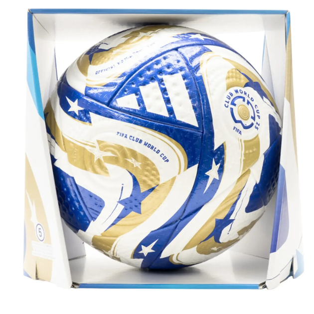 Футбольний м'яч Adidas World Cup USA 2025 Finale OMB розмір 5, синьо-золотий - изображение 4
