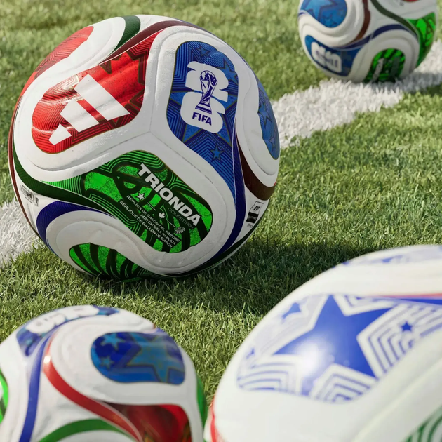 Футбольний м'яч Adidas FIFA World Cup 26 Trionda Training розмір 3, біло-червоний - изображение 5