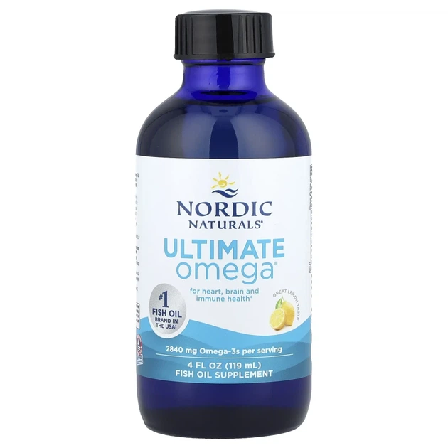Концентрат риб'ячого жиру Nordic Naturals (Ultimate Omega) 119 мл зі смаком лимона (NOR-01793) - Фото 1 Концентрат риб'ячого жиру Nordic Naturals (Ultimate Omega) 119 мл зі смаком лимона (NOR-01793) - изображение 1