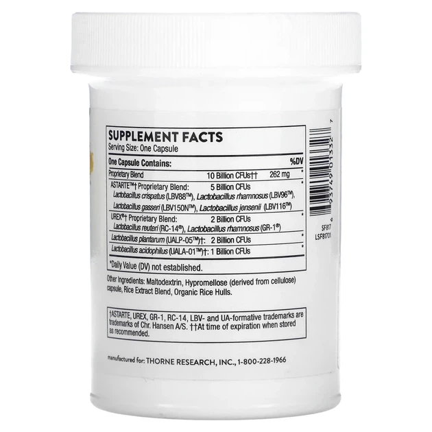 Пробіотики для жінок Thorne Research (Women's Daily Probiotic) 30 капсул (THR-01332) - изображение 2