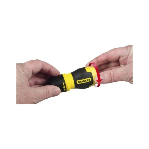 Набор отверток Stanley Multibit Stubby, реверсивная, с 6 сменными битами (0-66-358) Stanley 0-66-358 973500 - Фото 4 Набор отверток Stanley Multibit Stubby, реверсивная, с 6 сменными битами (0-66-358) Stanley 0-66-358 973500 - изображение 4