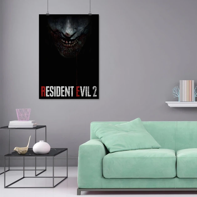 Постер Обитель зла 2, Resident Evil 2, зомби, ужасы, плакат для геймера, A3 42×30 см (id2967) - изображение 8