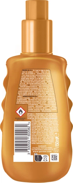 Солнцезащитный водостойкий спрей-молочко Garnier Ambre Solaire Ideal Bronze Milk-in-Spray SPF 30 Идеальный загар 150 мл (3600542602082) - изображение 2