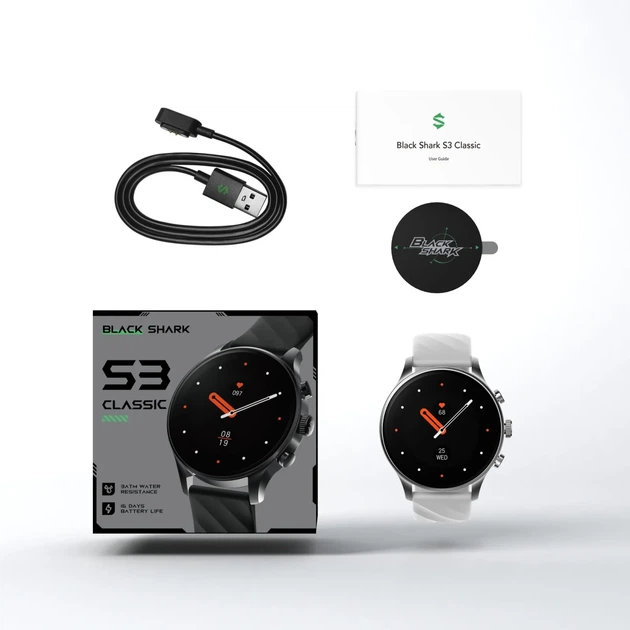 Смарт-часы Xiaomi Black Shark S3 Classic Silver UA - изображение 4