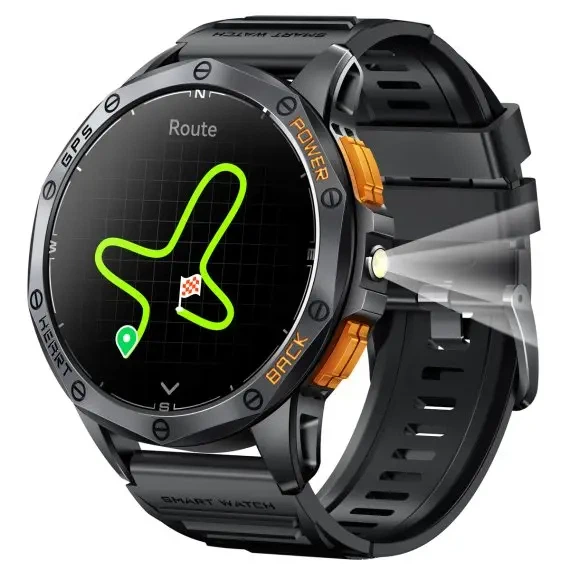 Умный смарт часы Smart K67 GPS Max Мужские часы bluetooth с компасом и фанариком часы с русским языком - Фото 2 Умный смарт часы Smart K67 GPS Max Мужские часы bluetooth с компасом и фанариком часы с русским языком - изображение 2