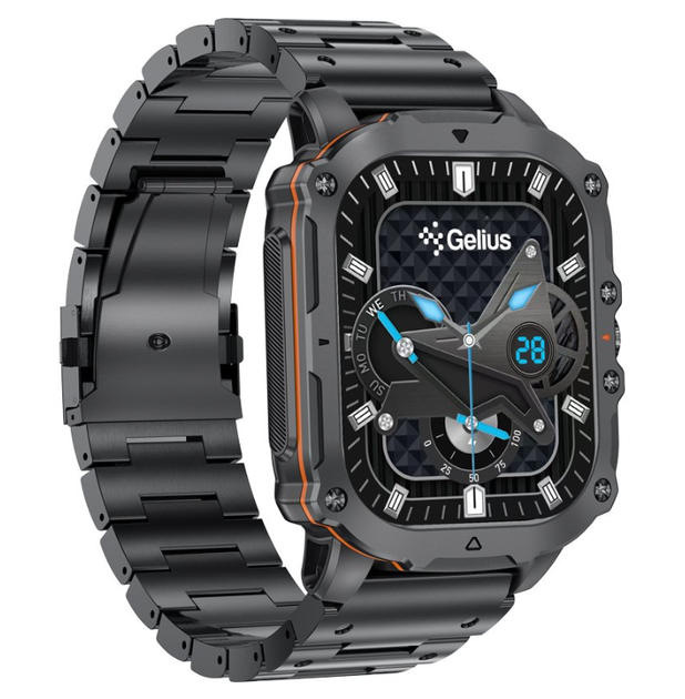 Смарт годинник Gelius Tactical Heavy (GP-SW016) Black Chrome - зображення 2