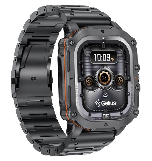 Смарт годинник Gelius Tactical Heavy (GP-SW016) Black Chrome - зображення 8