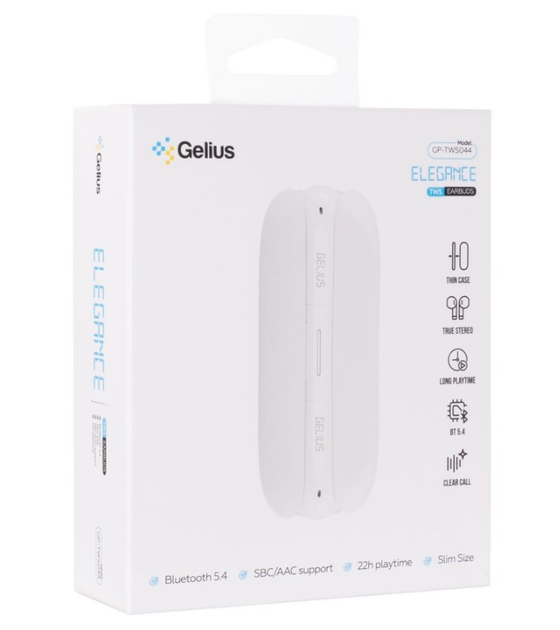 Бездротові навушники TWS Gelius Elegance GP-TWS044 White - зображення 7