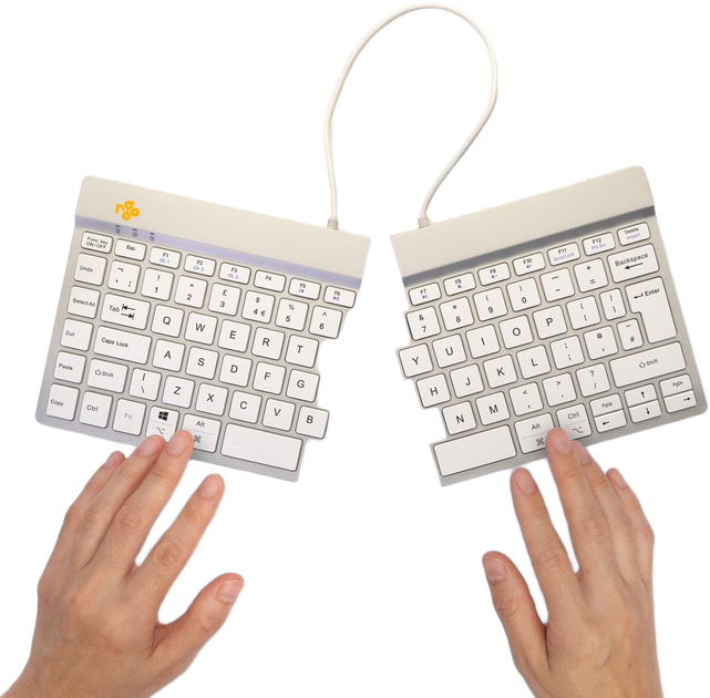 Klawiatura bezprzewodowa R-Go Tools WRL Compact White (RGOSBUKWLWH) - obraz 6