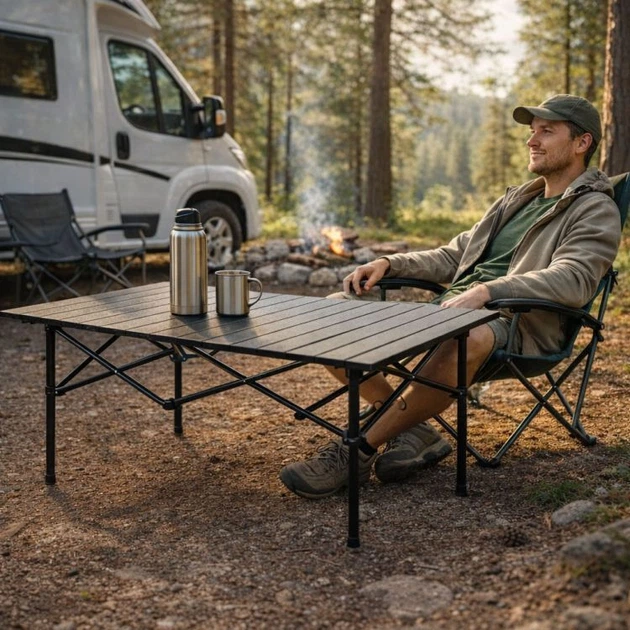 Складний стіл для кемпінгу ModernHome by Multistore XLP150-95-1 95 x 55 см - зображення 6