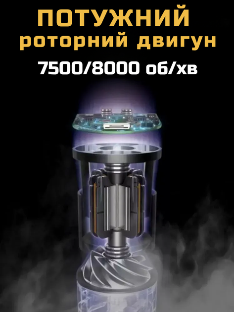 Акумуляторна чоловіча електробритва VGR потужний шейвер IPX6 для гоління бороди та голови бритва професійна портативна сіткова USB жовта - зображення 8