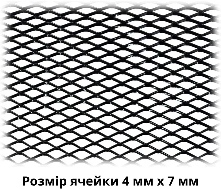 Сетка декоративно-защитная для радиатора Poputchik 120 х 20 см №2 в упаковке (151-124-2-К) - изображение 3