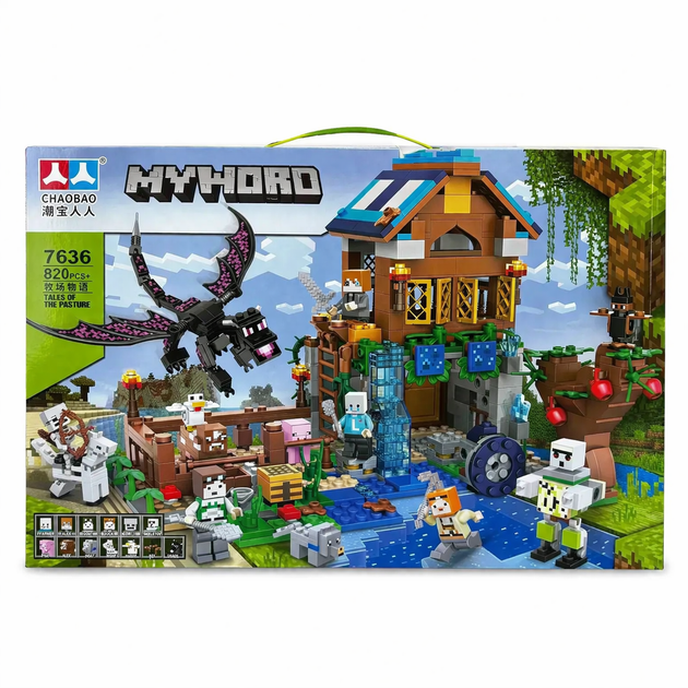 Конструктор 7636 Майнкрафт (Minecraft) «Домик у реки», 820 деталей - Фото 1 Конструктор 7636 Майнкрафт (Minecraft) «Домик у реки», 820 деталей - изображение 1