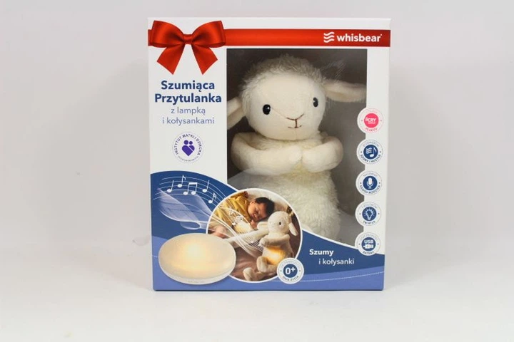 М'яка іграшка Whisbear Вівця Лумі з функцією нічника і колискових 45623 (5907784645623) - зображення 3