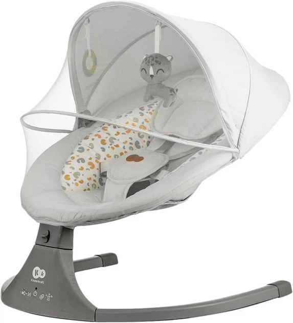 Шезлонг KinderKraft Lumi 2 2в1 (KBLUMI02LGR0000) (5902533925018) - зображення 2