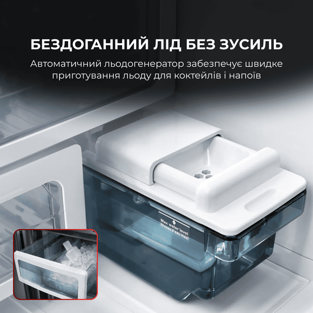 Многодверный холодильник SHARP SJ-MP820C-SL - изображение 3