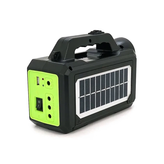 Ліхтар на сонячній батареї з PowerBank 4000 мА·год, GD-8077 + 2 лампи, FM радіо - зображення 6