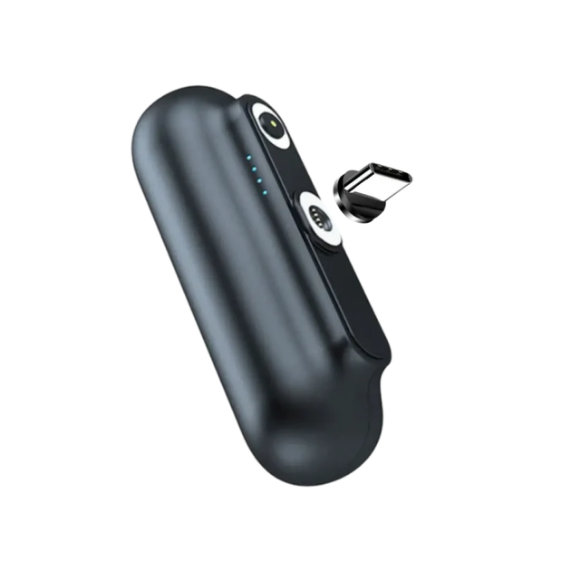 Повербанк магнитный 3 в 1 Andowl 5000mAh Power Bank 7109-3X1 с индикатором заряда съёмные разъёмы Type-C Lightning Micro-USB УМБ портативная батарея для телефона - изображение 8