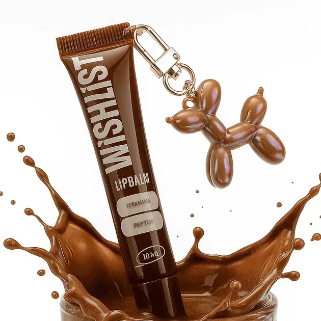 Бальзам-блиск для губ espresso noir wishlist lip gloss balm, 10 мл + іграшка-брелок - изображение 4