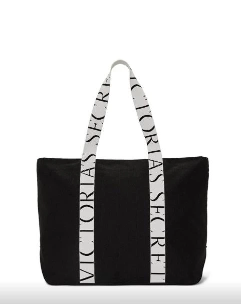 Сумка Black Tote Bag Logo Accent White чорна - Фото 1 Сумка Black Tote Bag Logo Accent White чорна - изображение 1