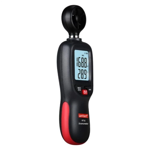 Анемометр Wintact цифровий крильчастий 0,3-30м / с, -10-45°C (WT82) Wintact WT82 1076407 - зображення 2