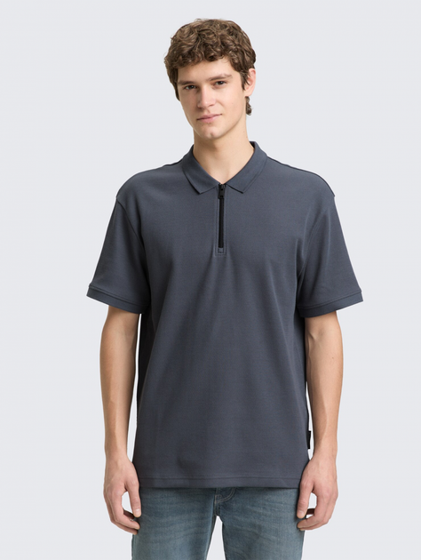 Поло Tom Tailor Men's Denim Polo Shirt XXL Темно-сірий 1050294-21756 - Фото 1 Поло Tom Tailor Men's Denim Polo Shirt XXL Темно-сірий 1050294-21756 - зображення 1