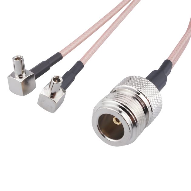 MIMO сплиттер антенный 2x TS9 - Коннектор N-Type (мама) 15 см кабель пигтейл адаптер переходник для модемов - Фото 6 MIMO сплиттер антенный 2x TS9 - Коннектор N-Type (мама) 15 см кабель пигтейл адаптер переходник для модемов - изображение 6