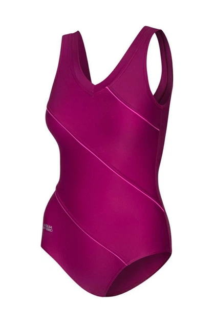Купальник слитный с уплотнённой чашкой Aqua Speed 52B/2XL Бордовый-розовый (140781) - Фото 2 Купальник слитный с уплотнённой чашкой Aqua Speed 52B/2XL Бордовый-розовый (140781) - изображение 2