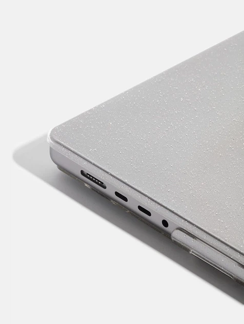 Накладка глянцевая прозрачная с блестками Crystal Glitter Case для MacBook Air 15.3" (A2941 / A3114) Clear Glitter Transparent Case - Фото 4 Накладка глянцевая прозрачная с блестками Crystal Glitter Case для MacBook Air 15.3" (A2941 / A3114) Clear Glitter Transparent Case - изображение 4