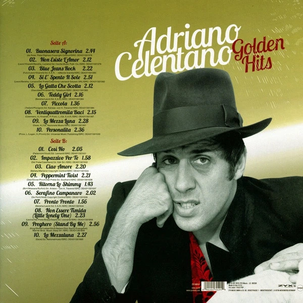 Вінілова платівка Adriano Celentano - Golden Hits (Vinyl, LP, Compilation) - изображение 2