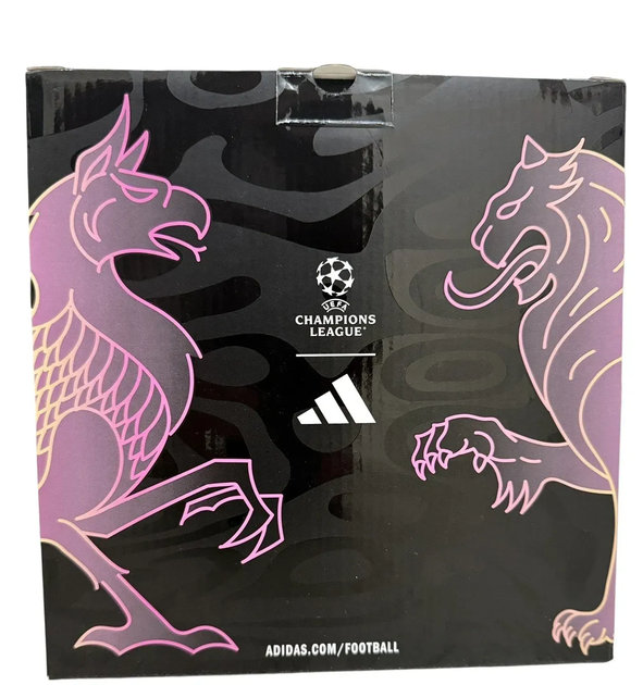 Футбольний м'яч Adidas UCL League BOX 2026 Budapest розмір 5, біло-фіолетовий - зображення 7