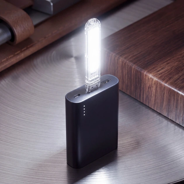 Портативна міні USB-лампа світильник Night Light Stick 1.5W 5V White - изображение 2