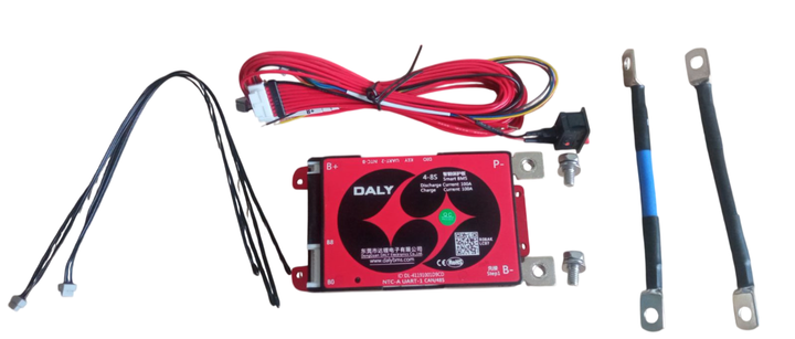 Контролер Smart BMS (плата захисту) DALY 4-8S LiFePo4 / 4-7S li-ion / 6-8S LTO 100A RS485 / CAN / UART / Bluetooth - Фото 2 Контролер Smart BMS (плата захисту) DALY 4-8S LiFePo4 / 4-7S li-ion / 6-8S LTO 100A RS485 / CAN / UART / Bluetooth - изображение 2