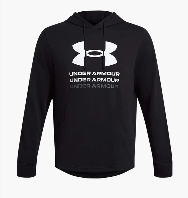 Кофта мужская Under Armour Rival Terry Graphic Black LG Чорний 1386047-001 - Фото 1 Кофта мужская Under Armour Rival Terry Graphic Black LG Чорний 1386047-001 - изображение 1