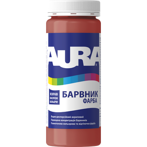 Aura барвник-фарба К515 0,5л Вишневий (Укр) - Фото 1 Aura барвник-фарба К515 0,5л Вишневий (Укр) - изображение 1