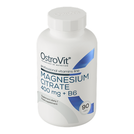 Цитрат магния 400 мг + B6 OstroVit (Magnesium Citrate 400 mg +B6) 90 таблеток - изображение 2